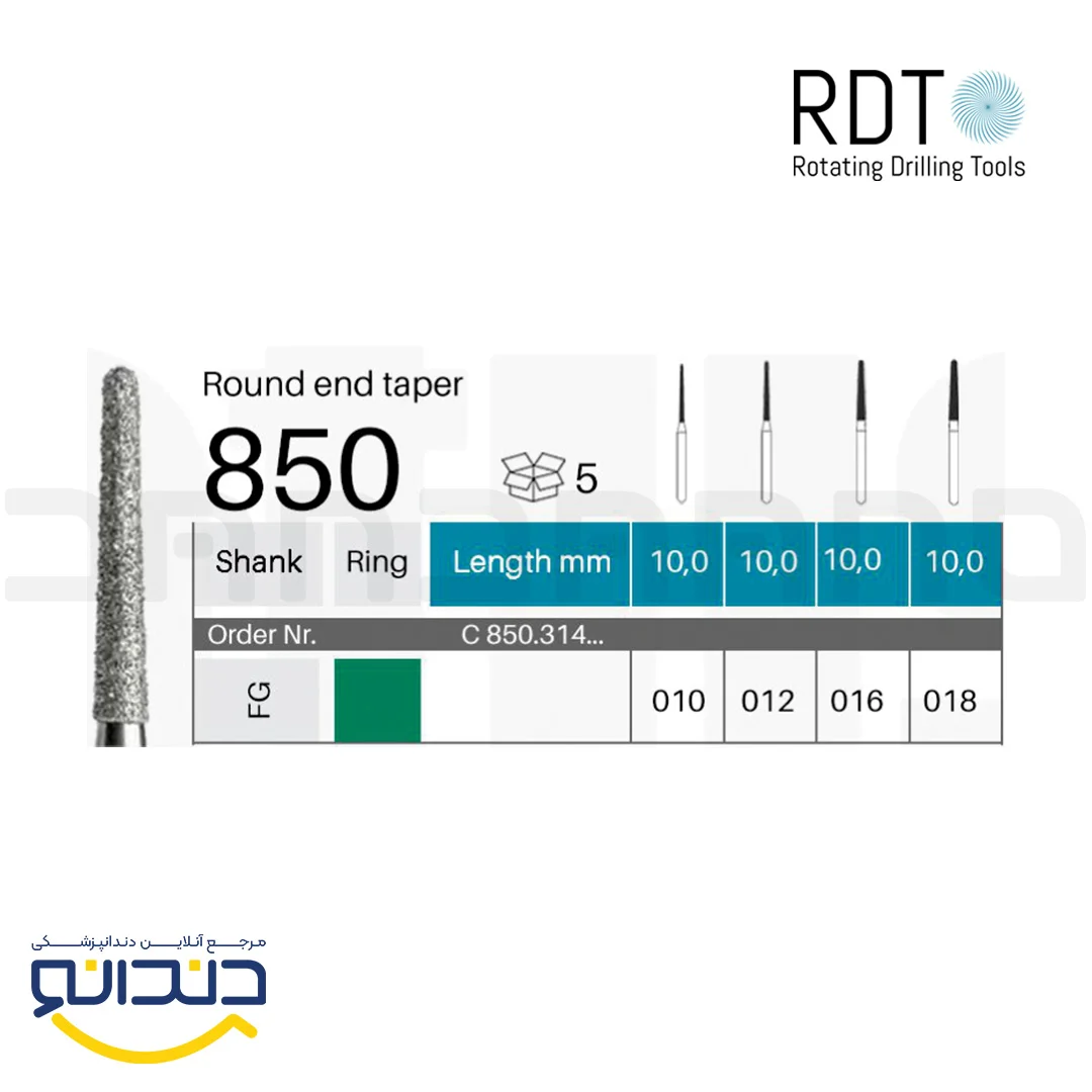 فرز الماسی توربین تیپر سرگرد - RDT